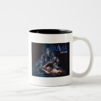 Liza Lee - Anima Ghost Painting Two-Tone Coffee Mug