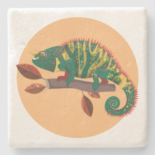 Lizard 2 Stone Coaster