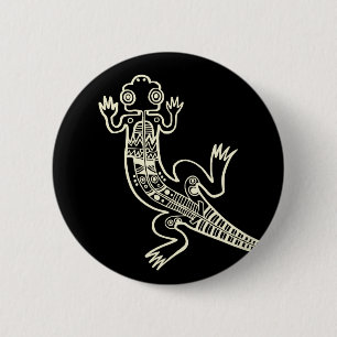 Lizard 6 Cm Round Badge