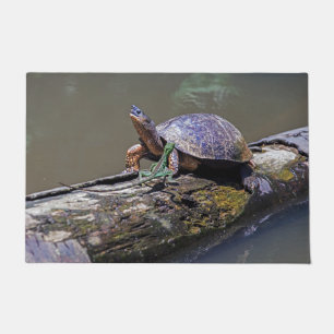 Lizard and River Turtle at Tortuguero - Costa Rica Doormat