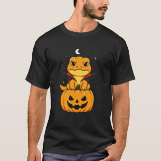 Lizard Animal Lover Vampire Pumpkin Halloween Boys T-Shirt