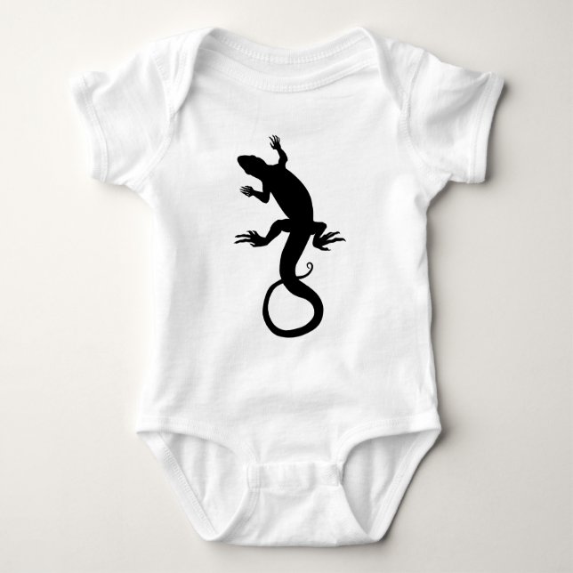 Lizard Art Baby Reptile Jumper Baby Bodysuit (Front)