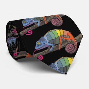 LIZARD ART FUNNY MEN'S Neck Tie