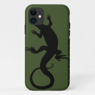 Lizard Art iPhone 5 Case Personalise Retro Reptile