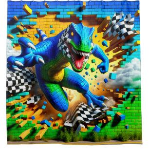 Lizard Art Shower Curtain