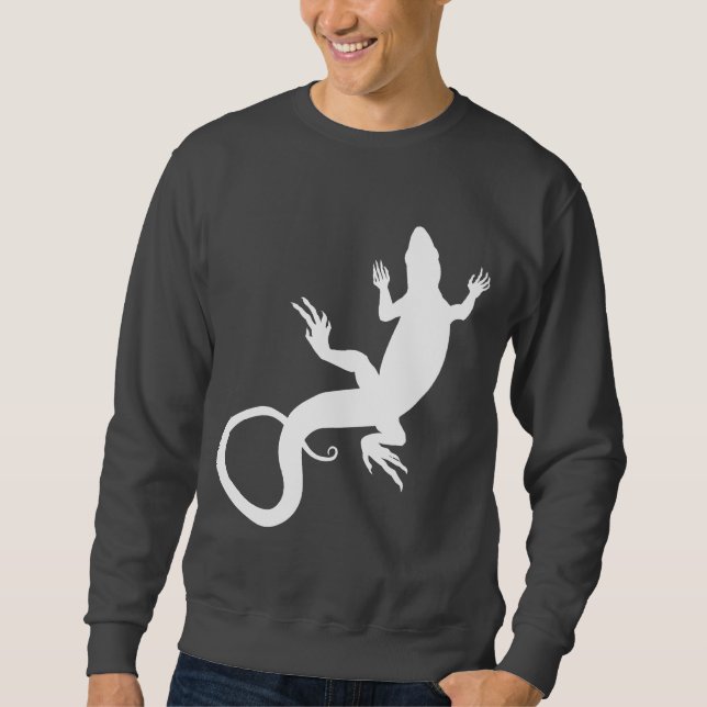 Lizard Art Sweatshirt Reptile Shirts Lizard Gifts (Front)