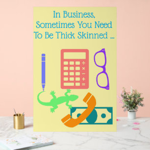 Lizard at Work Acrylic Sign
