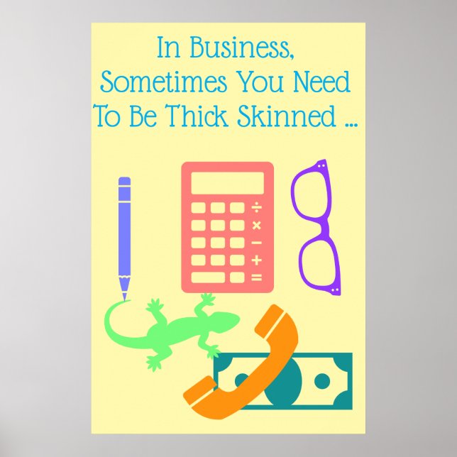 Lizard at Work Poster (Front)