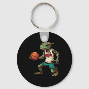 Lizard Basketball Key Ring