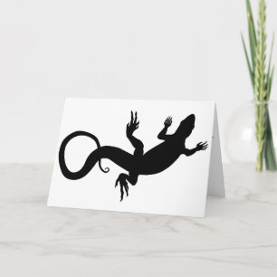 Lizard Card Reptile Art Blank Greeting Card Custom