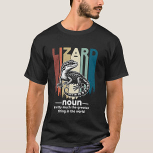Lizard Catcher Funny Retro Gecko Lizard Hunter Def T-Shirt