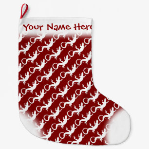 Lizard Christmas Stocking Custom Reptile Stocking