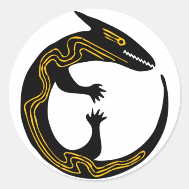 Lizard Classic Round Sticker (Front)