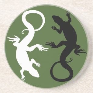 Lizard Coasters Reptile Art Coaster Lizard Gifts