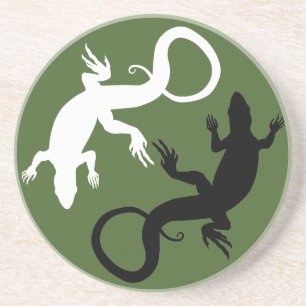 Lizard Coasters Reptile Art Coaster Lizard Gifts