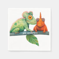 Lizard Colourful Birthday Party