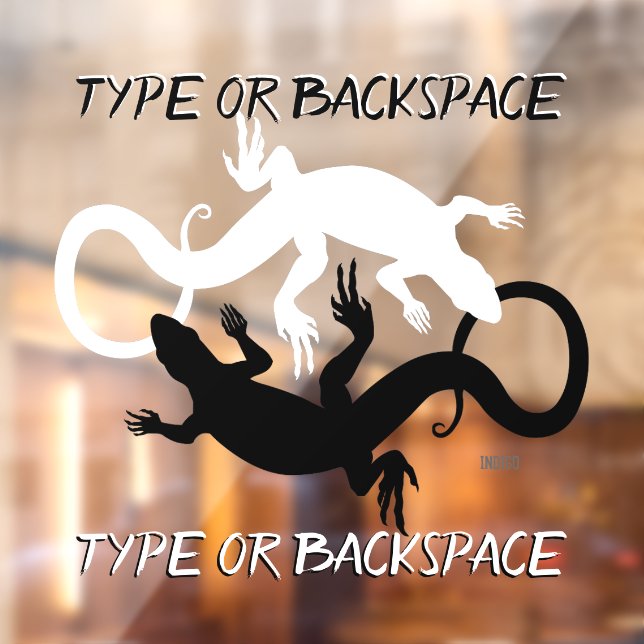 Lizard Decal Personalised Reptile Art Window Cling (Sheet 2)