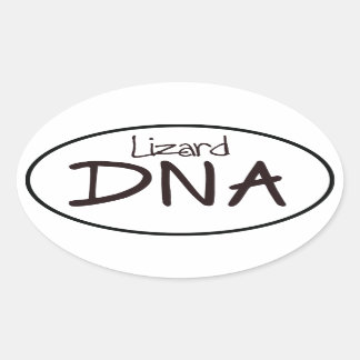 Lizard DNA Euro Oval Sticker Decal
