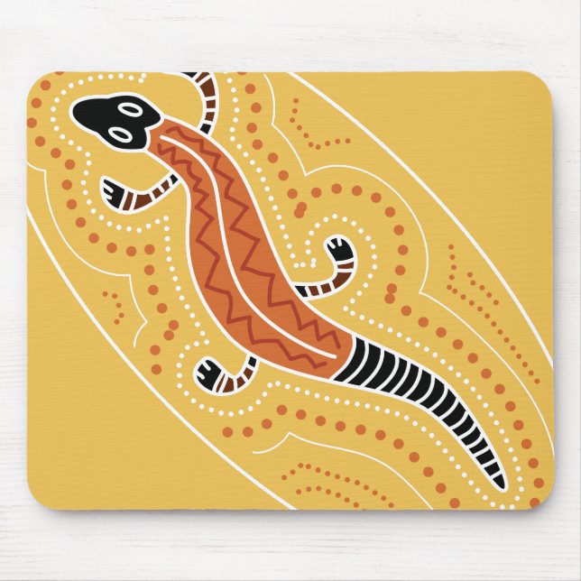 Lizard Dotted Design Mouse Pad (Front)