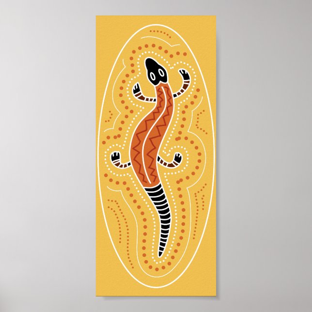 Lizard Dotted Design Poster (Front)