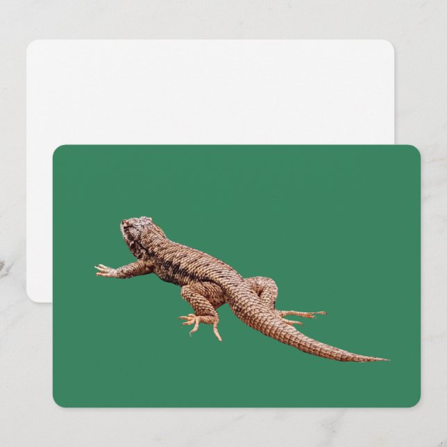 Lizard Flat Holiday Card (Front/Back)