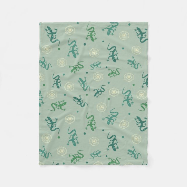 Lizard Fleece Blanket (Front)