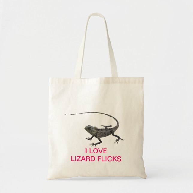 Lizard Flicks Tote Bag (Front)