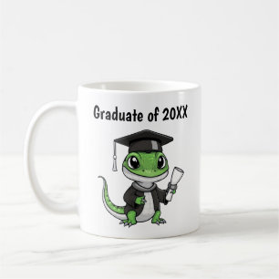 Lizard Gecko Graduation Personalised Coffee Mug