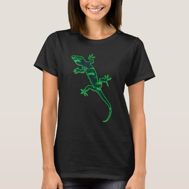Lizard Gecko Zoologist Animal T-Shirt (Front)