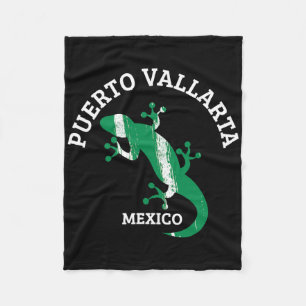 Lizard Iguana Puerto Vallarta Beach Vacation For M Fleece Blanket