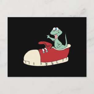 lizard in a sneaker postcard