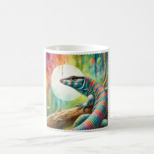 Lizard in the Light 020924AREF142 - Watercolor Coffee Mug