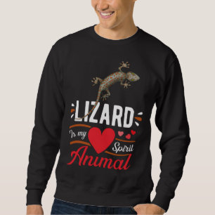 Lizard is My Spirit Animal Love Cute Lizard Kid Sweatshirt