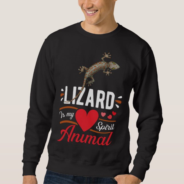 Lizard is My Spirit Animal Love Cute Lizard  Kid Sweatshirt (Front)