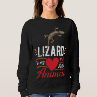 Lizard is My Spirit Animal Love Cute Lizard  Kid Sweatshirt