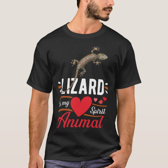 Lizard is My Spirit Animal Love Cute Lizard  Kid T-Shirt (Front)