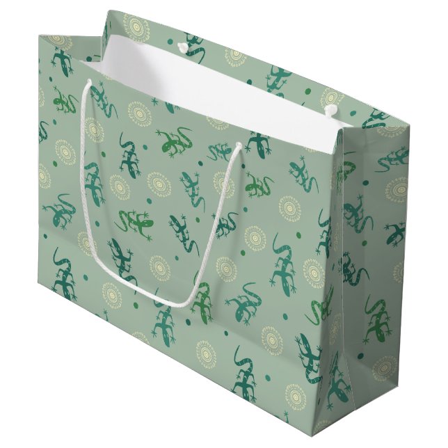 Lizard Large Gift Bag (Front Angled)