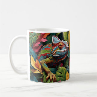 Lizard Leaves & Colour  Coffee Mug