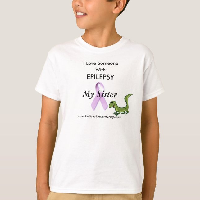 lizard, lilac ribbon, I Love Someone, With T-Shirt (Front)