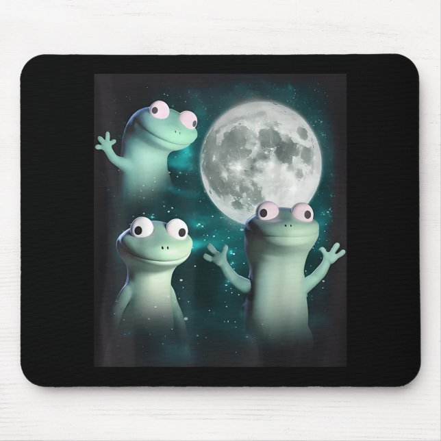 Lizard Lizard Lizard Funny Lizard Moon Trending Me Mouse Pad (Front)