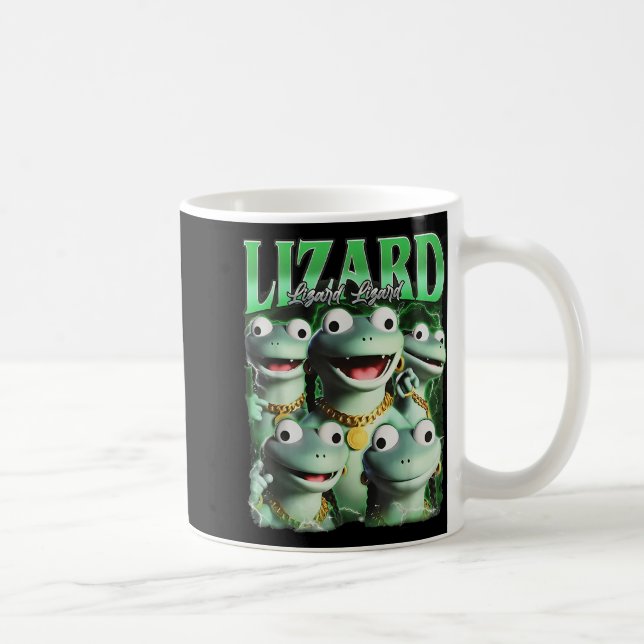 Lizard Lizard Lizard Funny Meme Lizard Bootleg Wei Coffee Mug (Right)