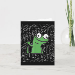 Lizard Lizard Lizard Funny Weirdcore Animal Meme G Card