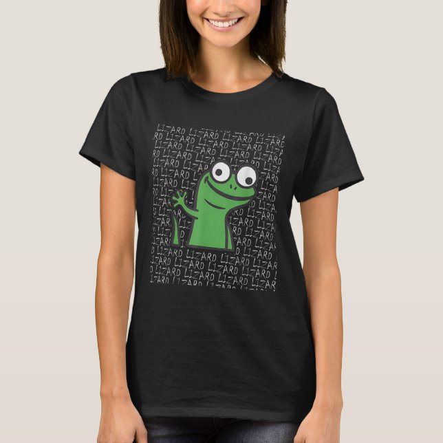Lizard Lizard Lizard Funny Weirdcore Animal Meme G T-Shirt (Front)
