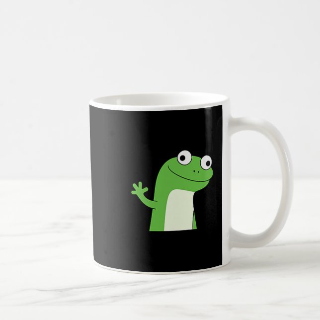 Lizard Lizard Lizard Funny Weirdcore Meme Viral Tr Coffee Mug (Right)