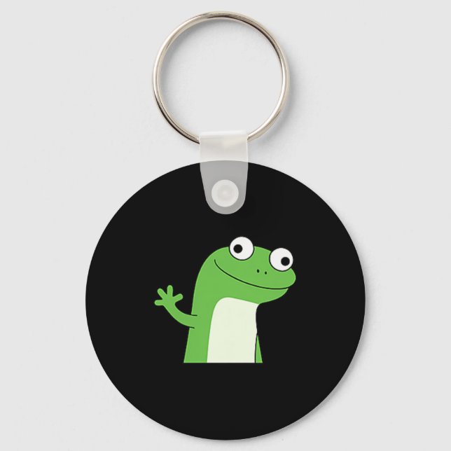 Lizard Lizard Lizard Funny Weirdcore Meme Viral Tr Key Ring (Front)