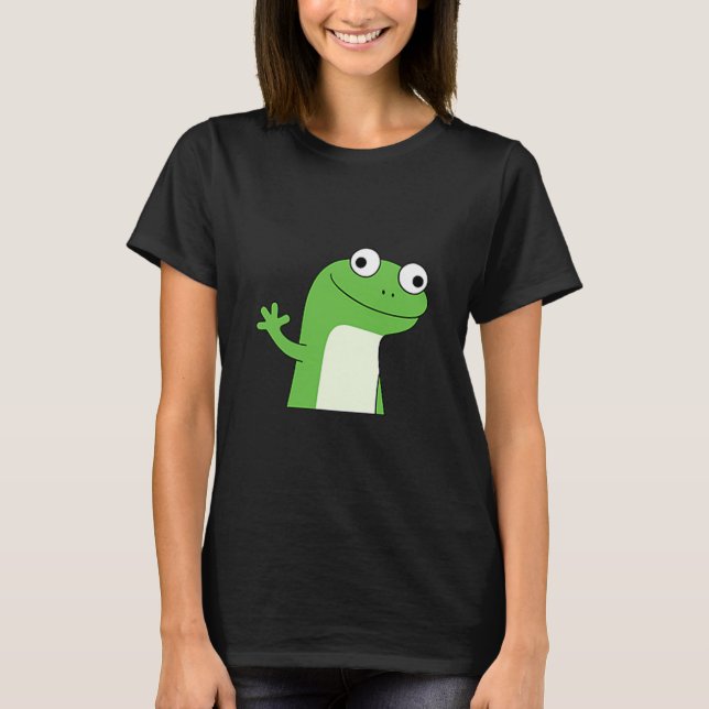 Lizard Lizard Lizard Funny Weirdcore Meme Viral Tr T-Shirt (Front)