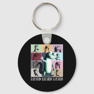 Lizard Lizard Lizard Meme Vintage Funny Key Ring