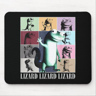 Lizard Lizard Lizard Meme Vintage Funny Mouse Pad