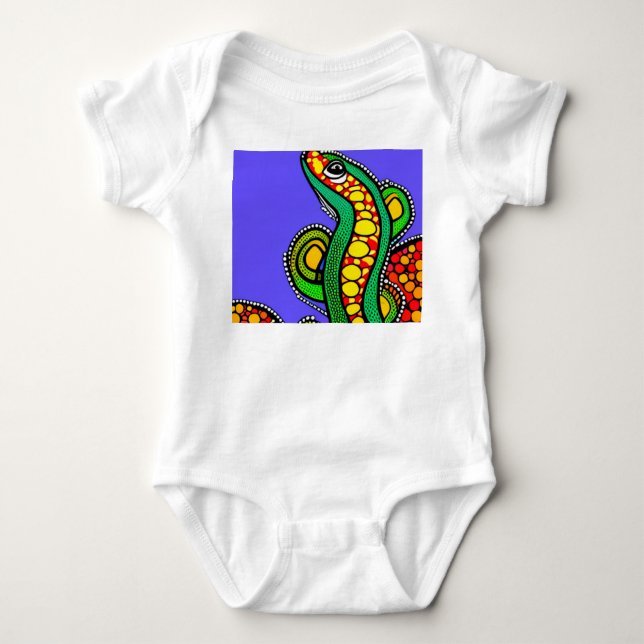 Lizard Love Baby Bodysuit (Front)