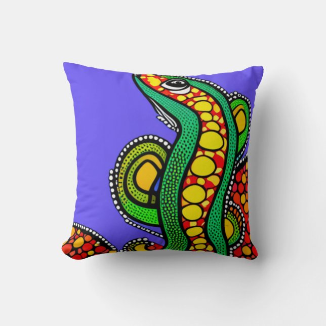 Lizard Love Cushion (Front)